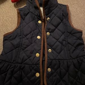 Cute navy quilted vest